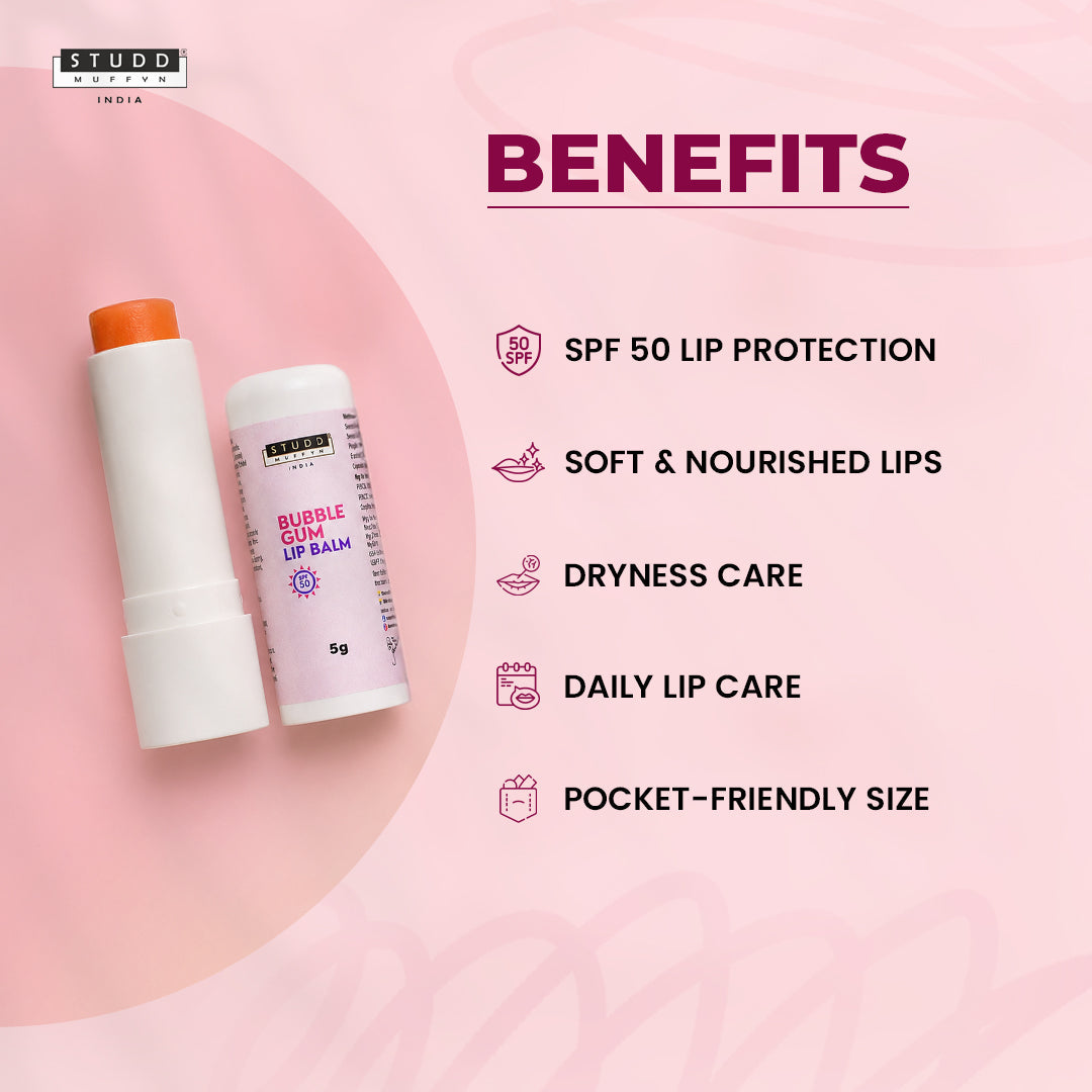 Bubble Gum Lip Balm SPF 50 – Pack of 2