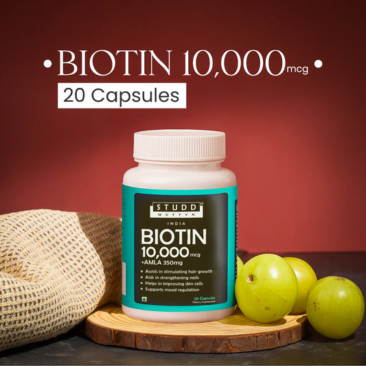 Biotin + Amla 10000mcg Capsules ( 20 Capsules )