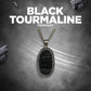 Black Tourmaline (Wearable Pendant without Chain) for Good Energies