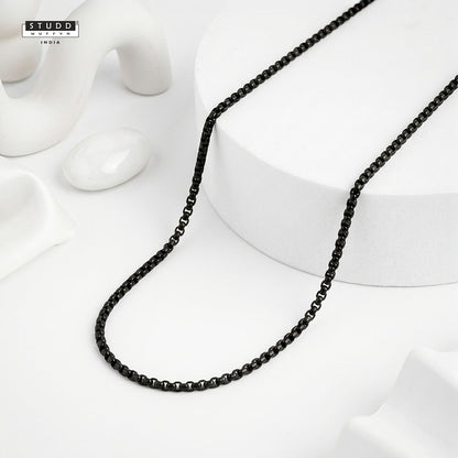 Black Boxer Chain – Urban Luxe Finish