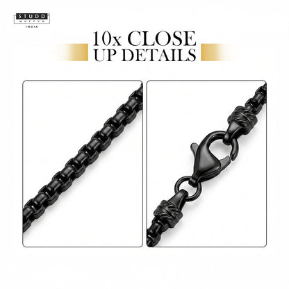 Black Boxer Chain – Urban Luxe Finish