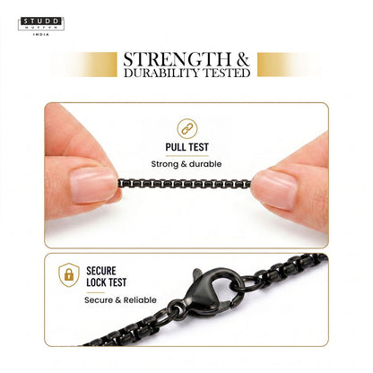 Black Boxer Chain – Urban Luxe Finish
