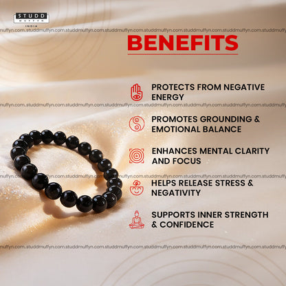 Black Obsidian Crystal Bracelet