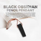 Black Obsidian Pencil Pendant