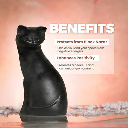 Black Tourmaline Cat