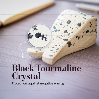 Black Tourmaline Crystal Paperweight