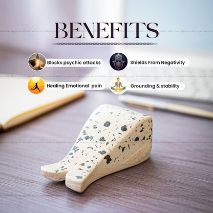 Black Tourmaline Crystal Paperweight