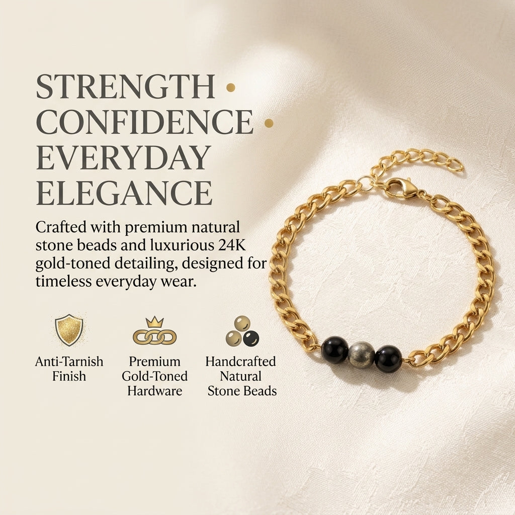 Richie Rich Cuban Bracelet - 24k Gold Tone