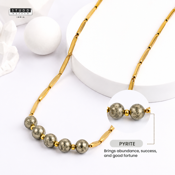 Gold Tone Crystal Infused Chains
