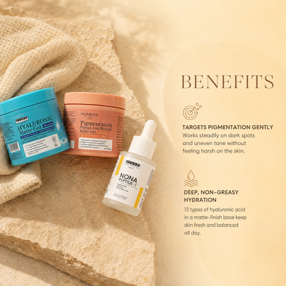 AM PM Pigmentation Combo + NONA Peptide-1 Serum — Complete Day & Night Routine