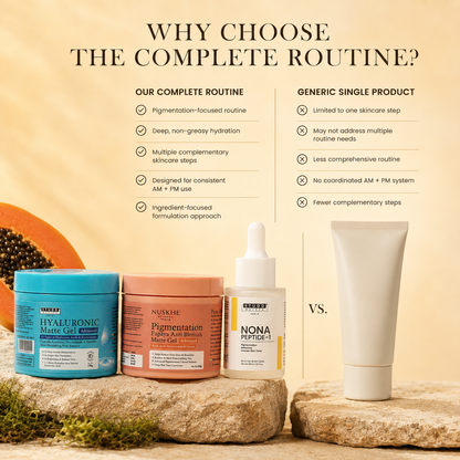 AM PM Pigmentation Combo + NONA Peptide-1 Serum — Complete Day & Night Routine