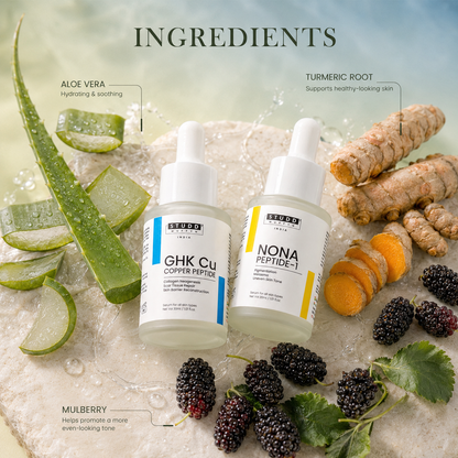 GHK-Cu Copper Peptide + NONA Peptide Serum Duo