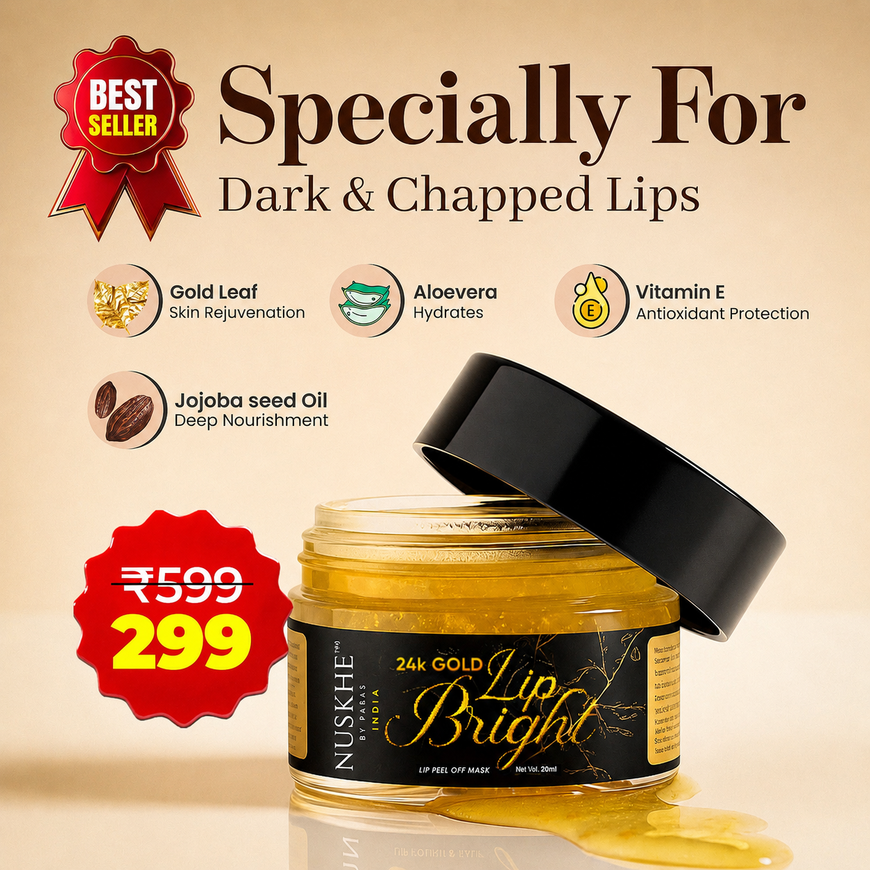Lip Bright | Lip peel of mask