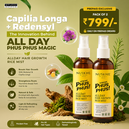 Xtreme Phus Phus All Day Hair Regrowth Rice Mist- Pack of 2