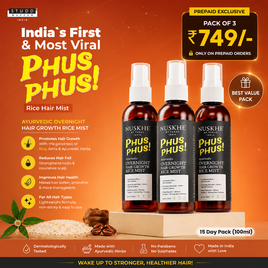 Ayurvedic Phus Phus Rice Hair Mist - Pack of 3