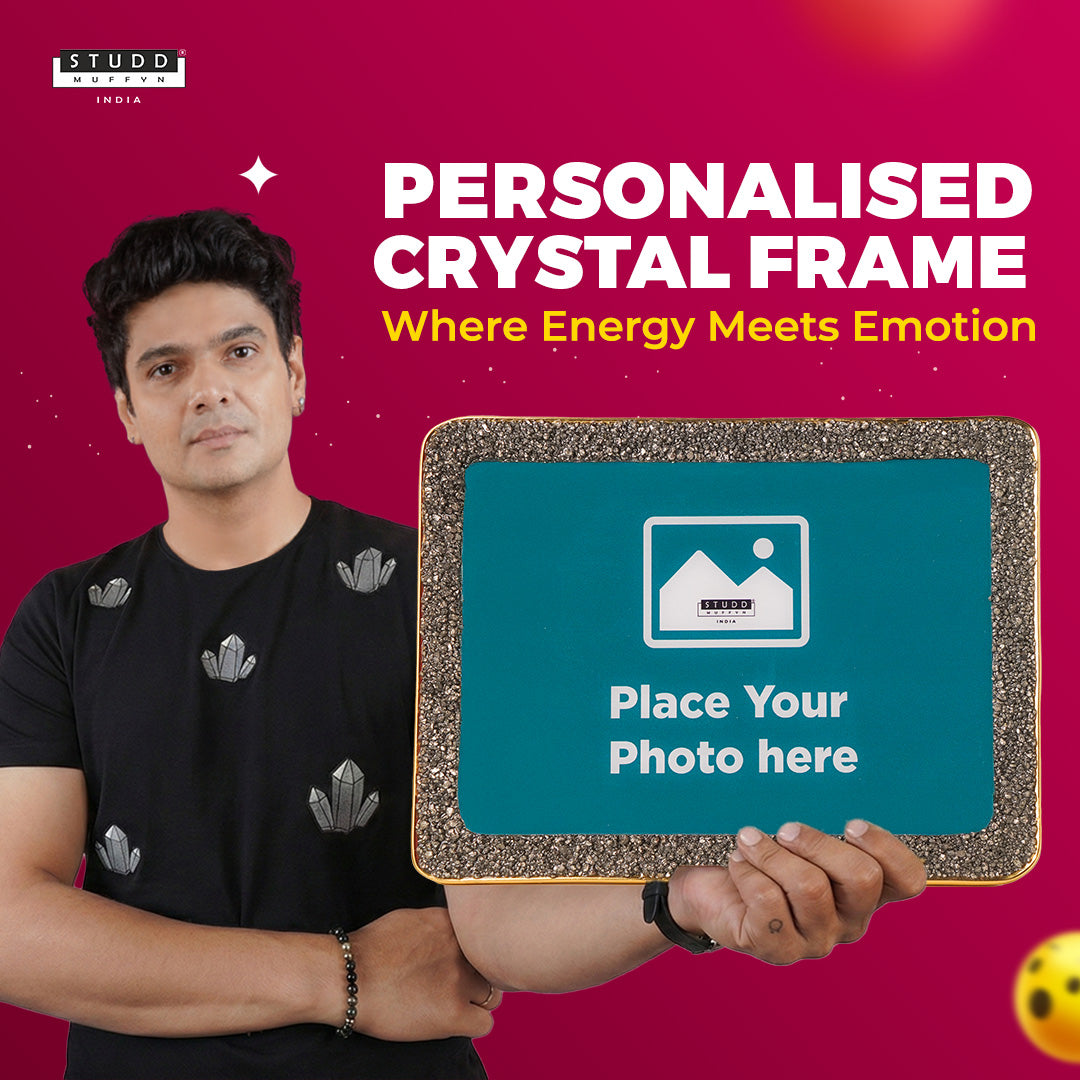 Personalised Crystal Pyrite Photo Frame
