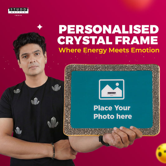 Personalised Crystal Pyrite Photo Frame
