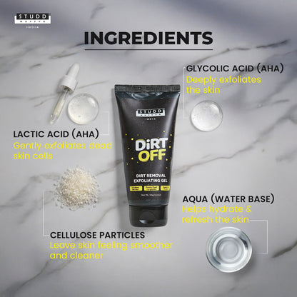 Dirt OFF Exfoliating Gel [ Pack of 3 ]