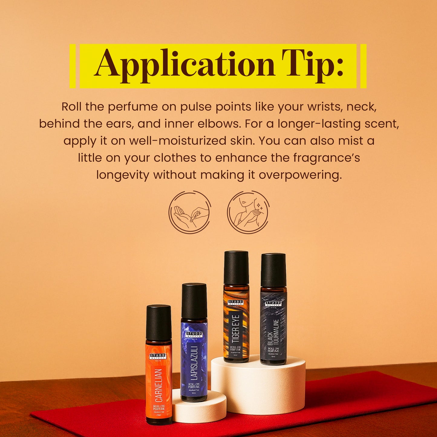 Divine Crystals Roll-On Perfume I Pack of 4