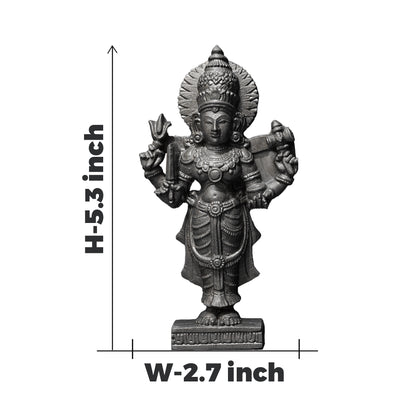 Goddess Lakshmi Ji Pyrite Idol With coaster