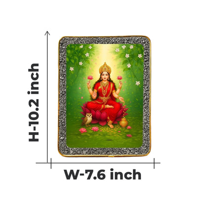Goddess Lakshmi Pyrite Plate [Rectangle shape]