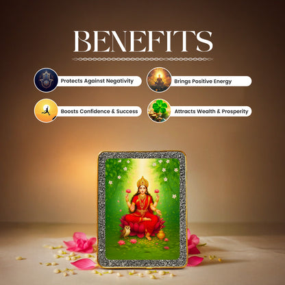 Goddess Lakshmi Pyrite Plate [Rectangle shape]