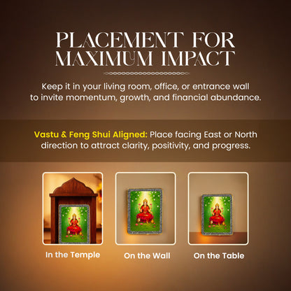 Goddess Lakshmi Pyrite Plate [Rectangle shape]