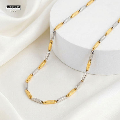 Gold and Silver Rice Chain 3MM