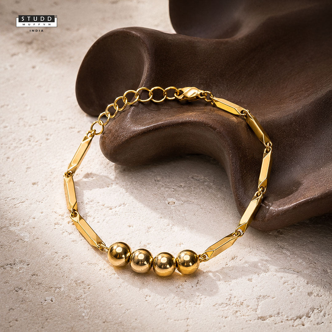 Golden Hematite Rice Bracelet