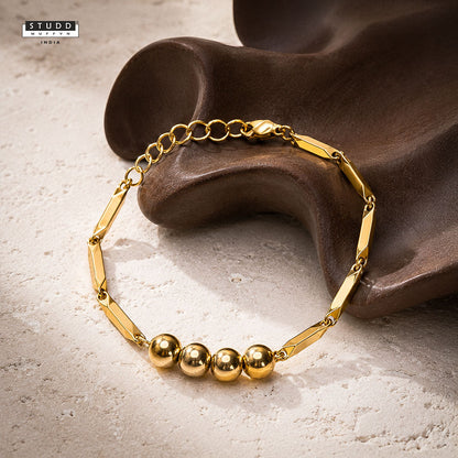 Golden Hematite Rice Bracelet
