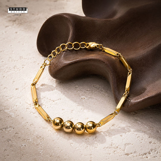 Golden Hematite Rice Bracelet