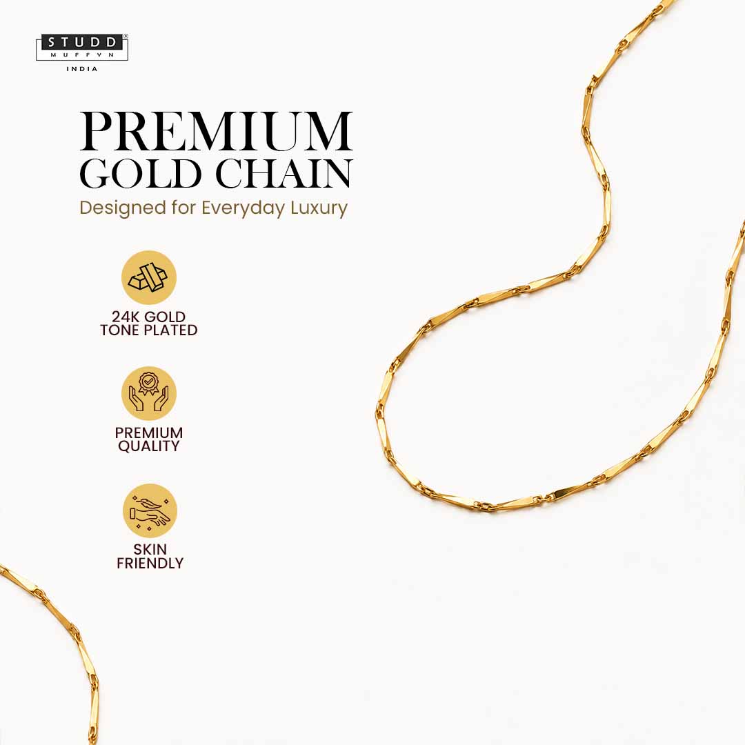 Golden Rice Chain - 24K Gold-Toned ( 0.5mm )