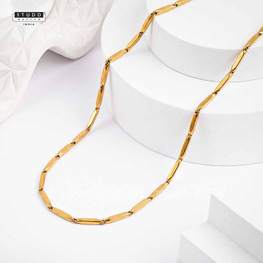Golden Rice Chain - 24K Gold-Toned