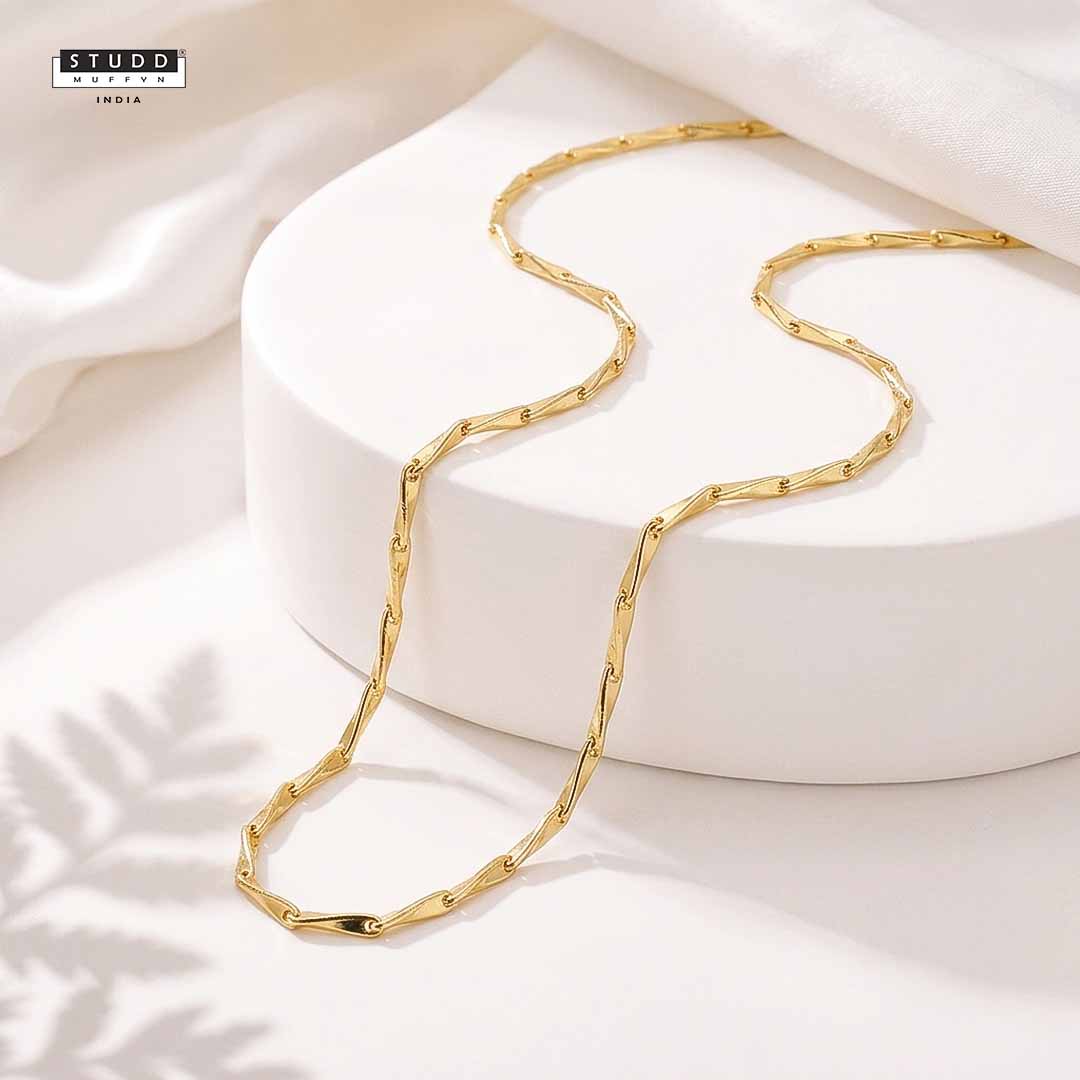 Golden Rice Chain - 24K Gold-Toned [ Pack of 2 ]