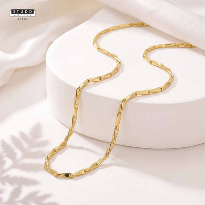 Golden Rice Chain - 24K Gold-Toned [ Pack of 2 ]