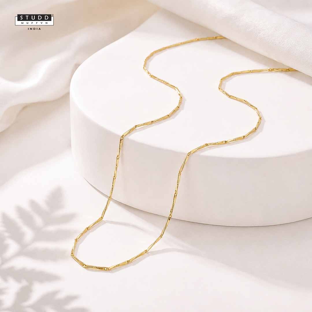 Golden Rice Chain - 24K Gold-Toned [ Pack of 2 ]