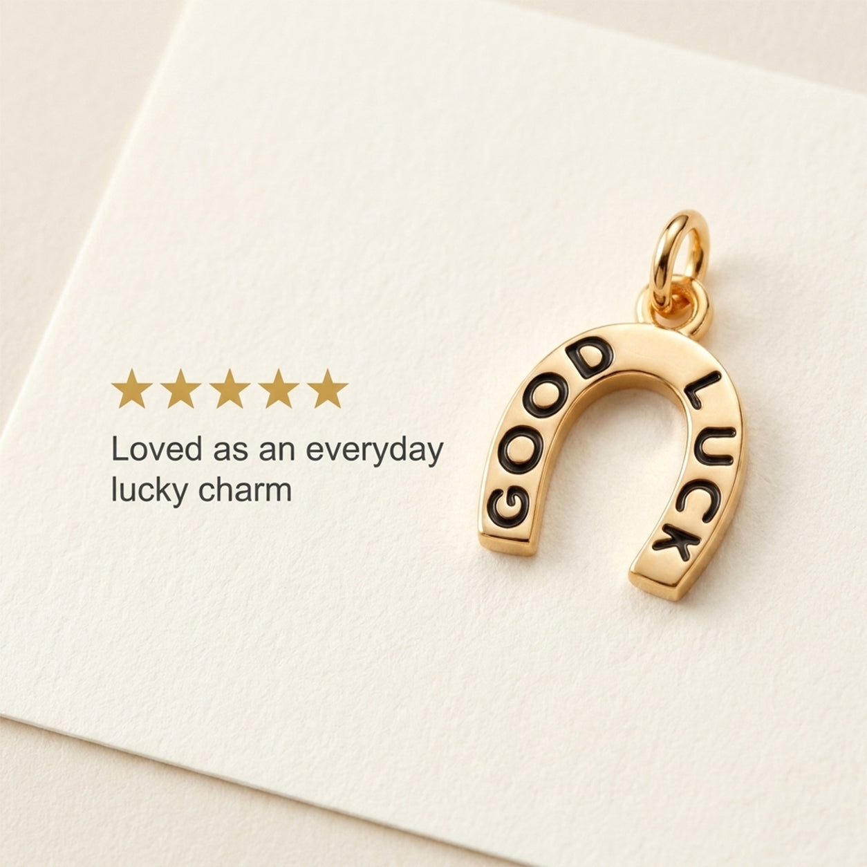 Good Luck Pendant - 24K Gold Tone