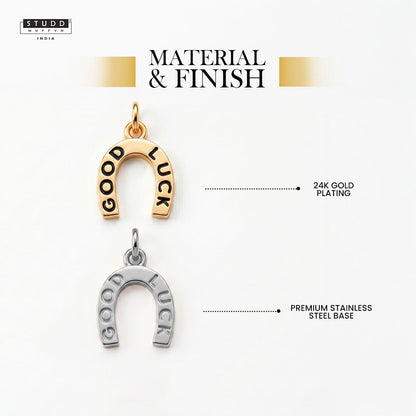 Good Luck Pendant - 24K Gold Plated [ With Velore Snake Chain]