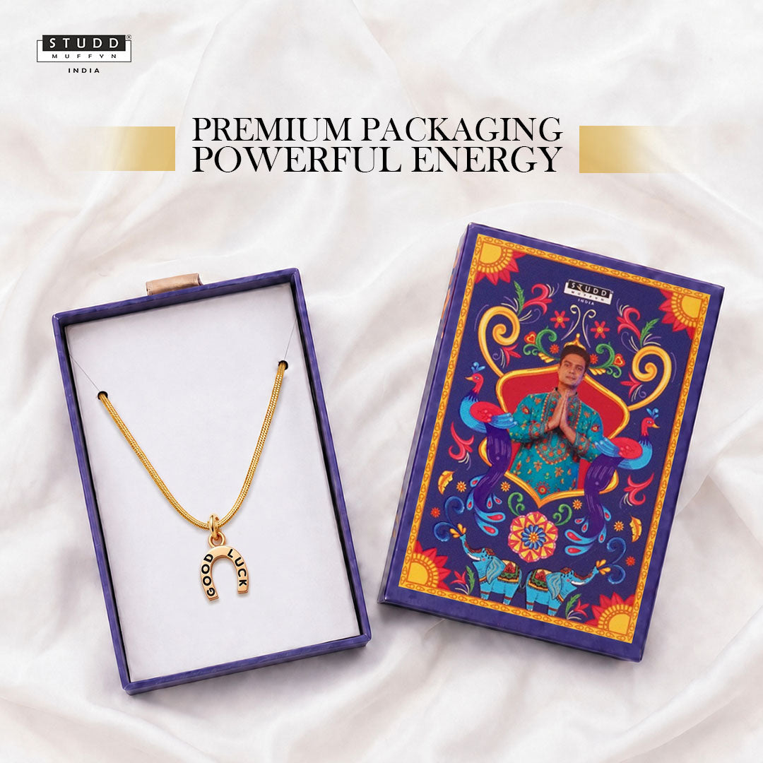 Good Luck Pendant - 24K Gold Plated [ With Velore Snake Chain]