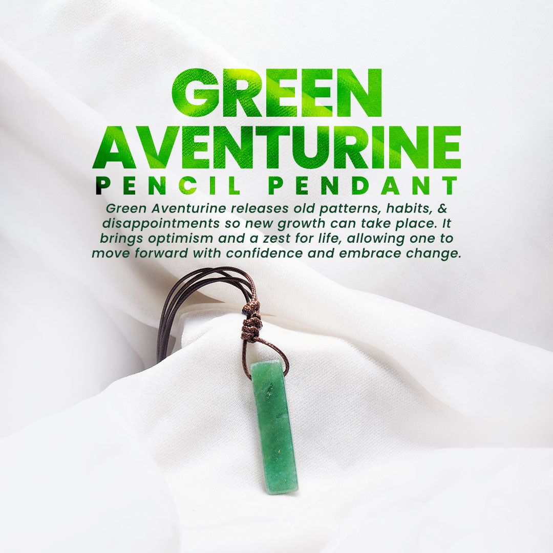 Green Aventurine Pencil Pendant