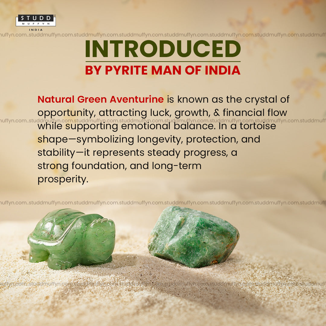 Green Aventurine Crystal Tortoise | Miniature Series