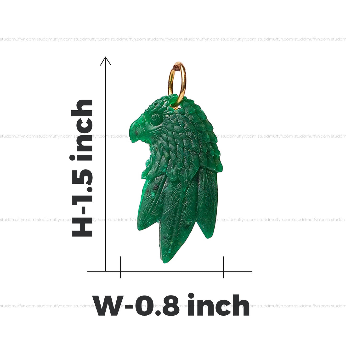 Green Aventurine Eagle Pendant