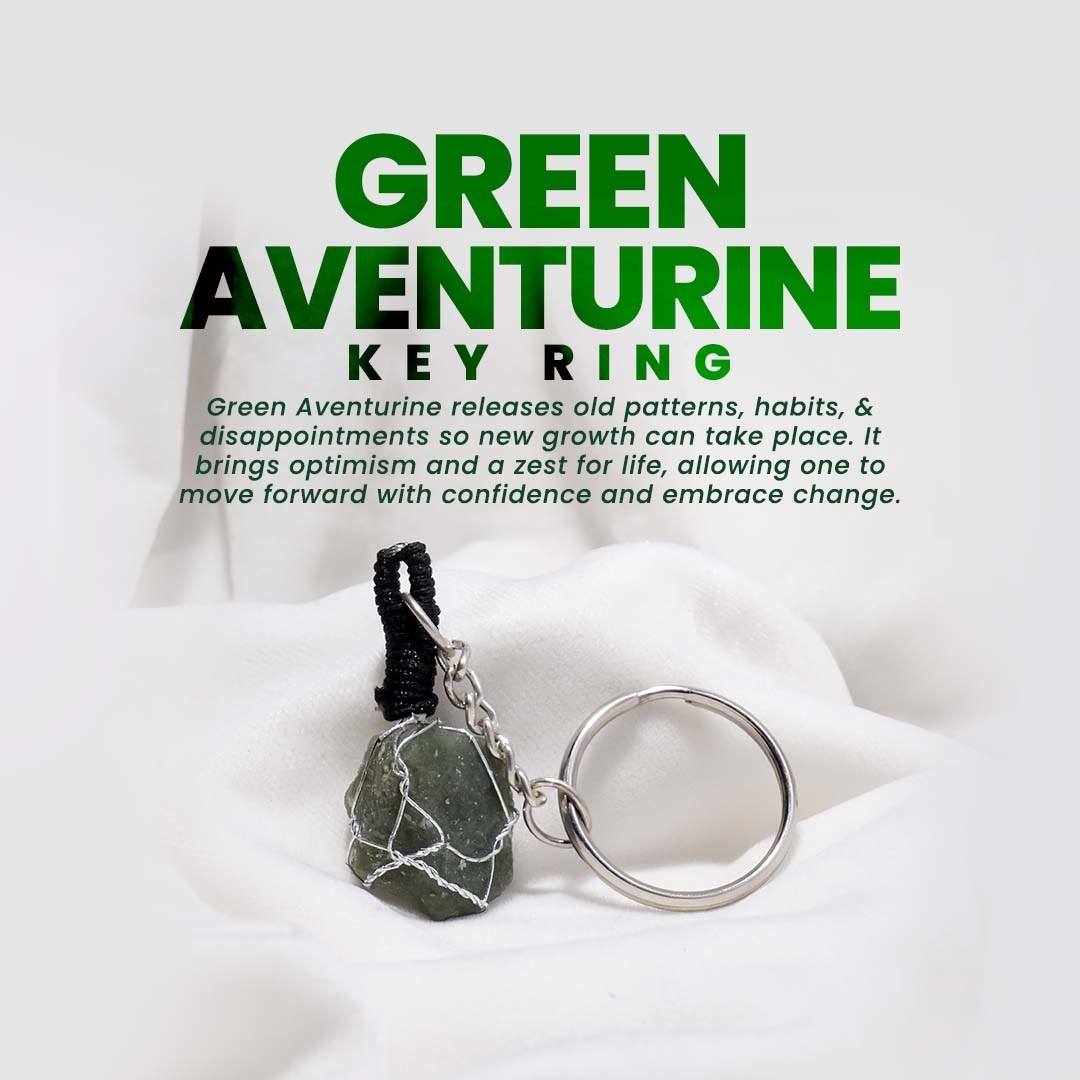 Green Aventurine Keyring