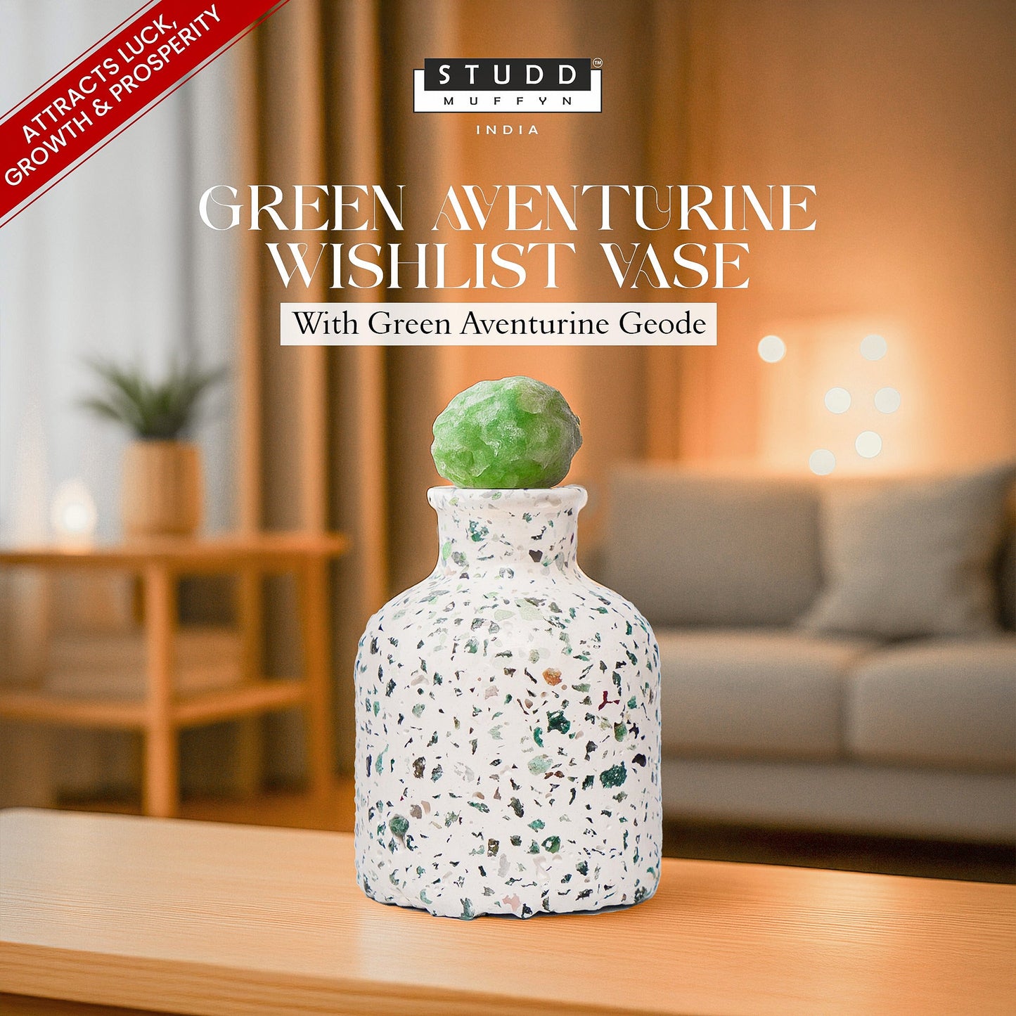 Green Aventurine Wish In The Bottle