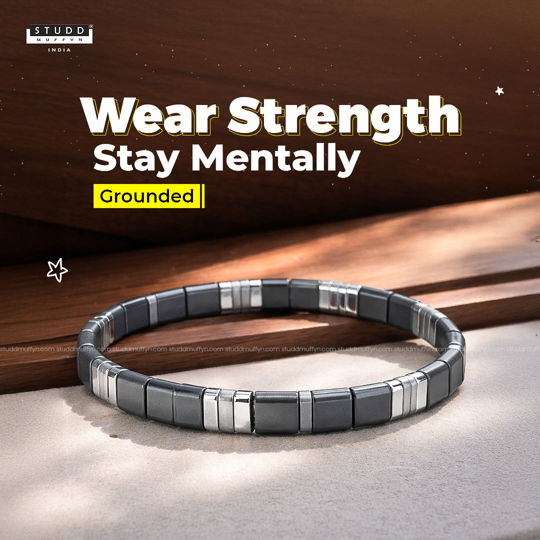 Gun Metal Grey Hematite Sleek Bracelet