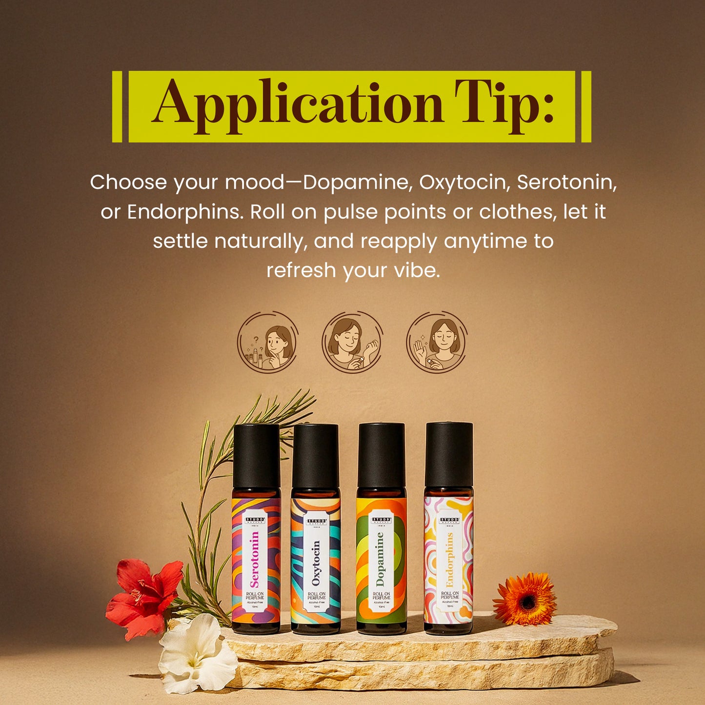 Hormone Harmony Roll-on Perfume I Pack of 4