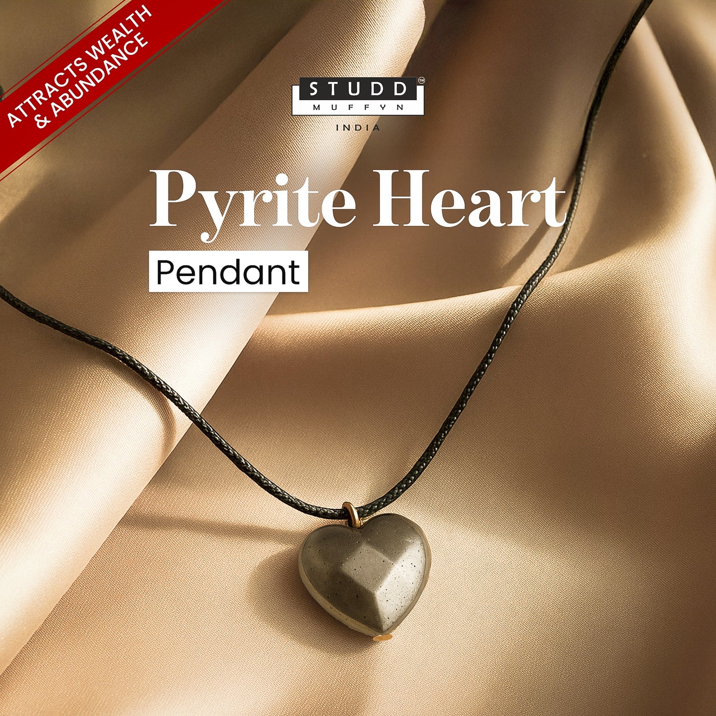 Pyrite Heart Pendent