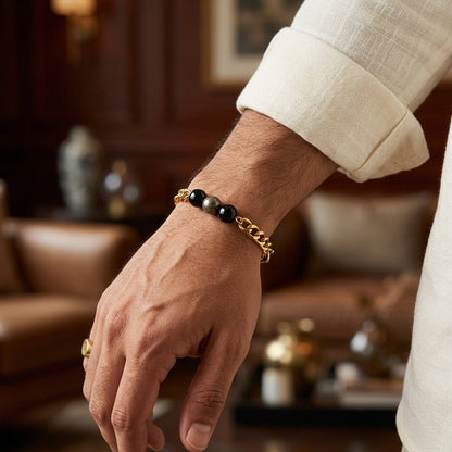 Richie Rich Cuban Bracelet - 24k Gold Tone