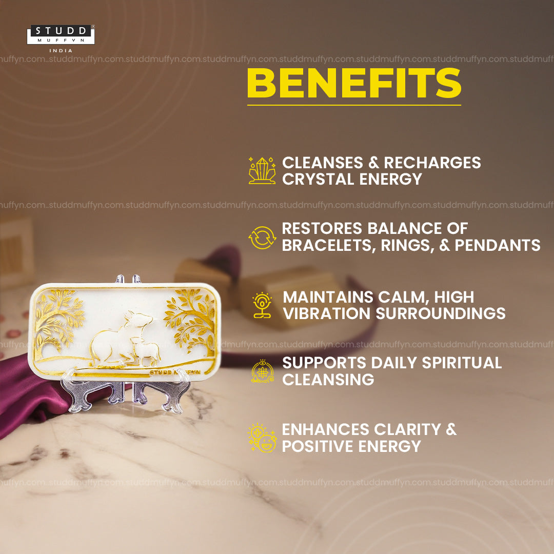 Kamdhenu Aura Shuddhi Selenite Plate