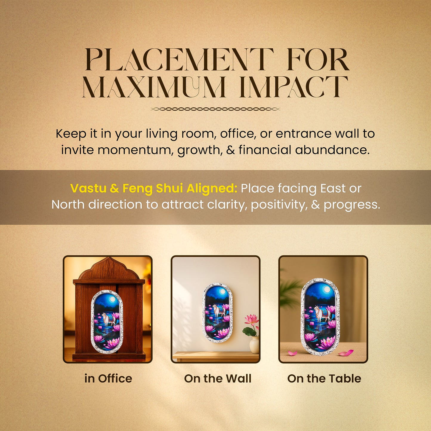 Kamdhenu Lotus Pyrite Trinket Tray [Capsule Shape]